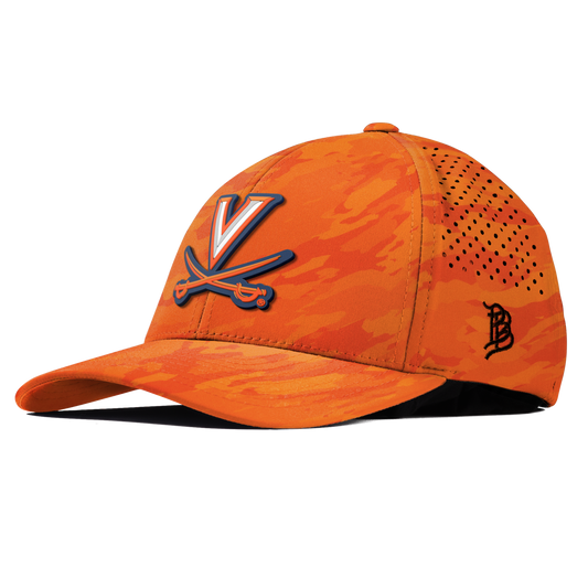 University of Virginia "Virginia Team Logo" Curved Performance Blaze Orange Camo