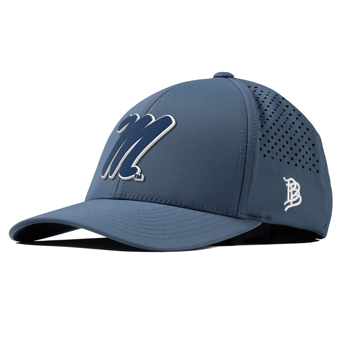 University of Mississippi "Ole Miss Block M Navy" Curved Performance Orion