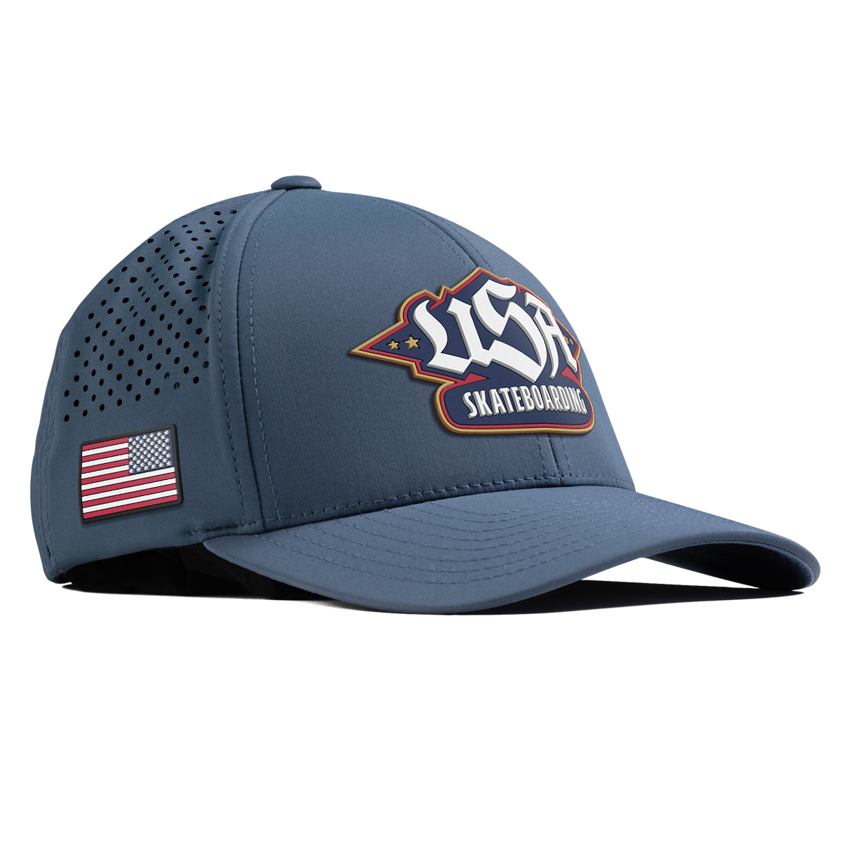 USA Skateboarding Team Logo Curved Performance Orion