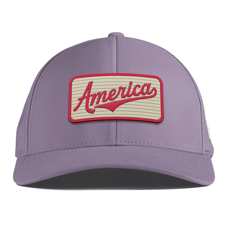 America Badge Curved Performance Purple