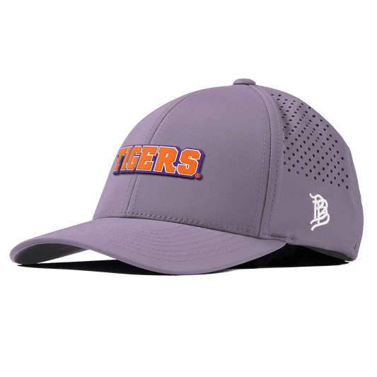 Clemson University "Clemson Tigers Block" Curved Performance Purple