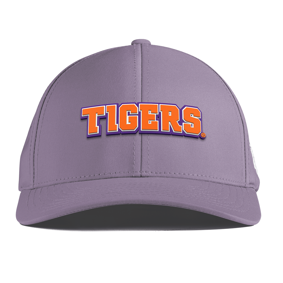 Clemson University "Clemson Tigers Block" Curved Performance Purple