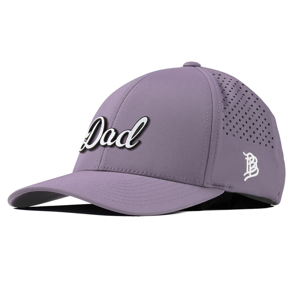 Dad Script Curved Performance Purple