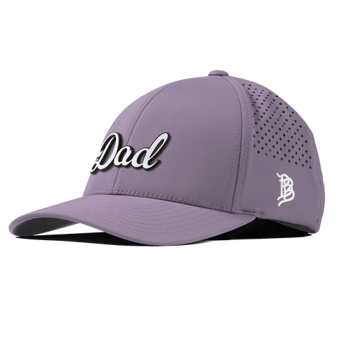 Dad Script Curved Performance Purple