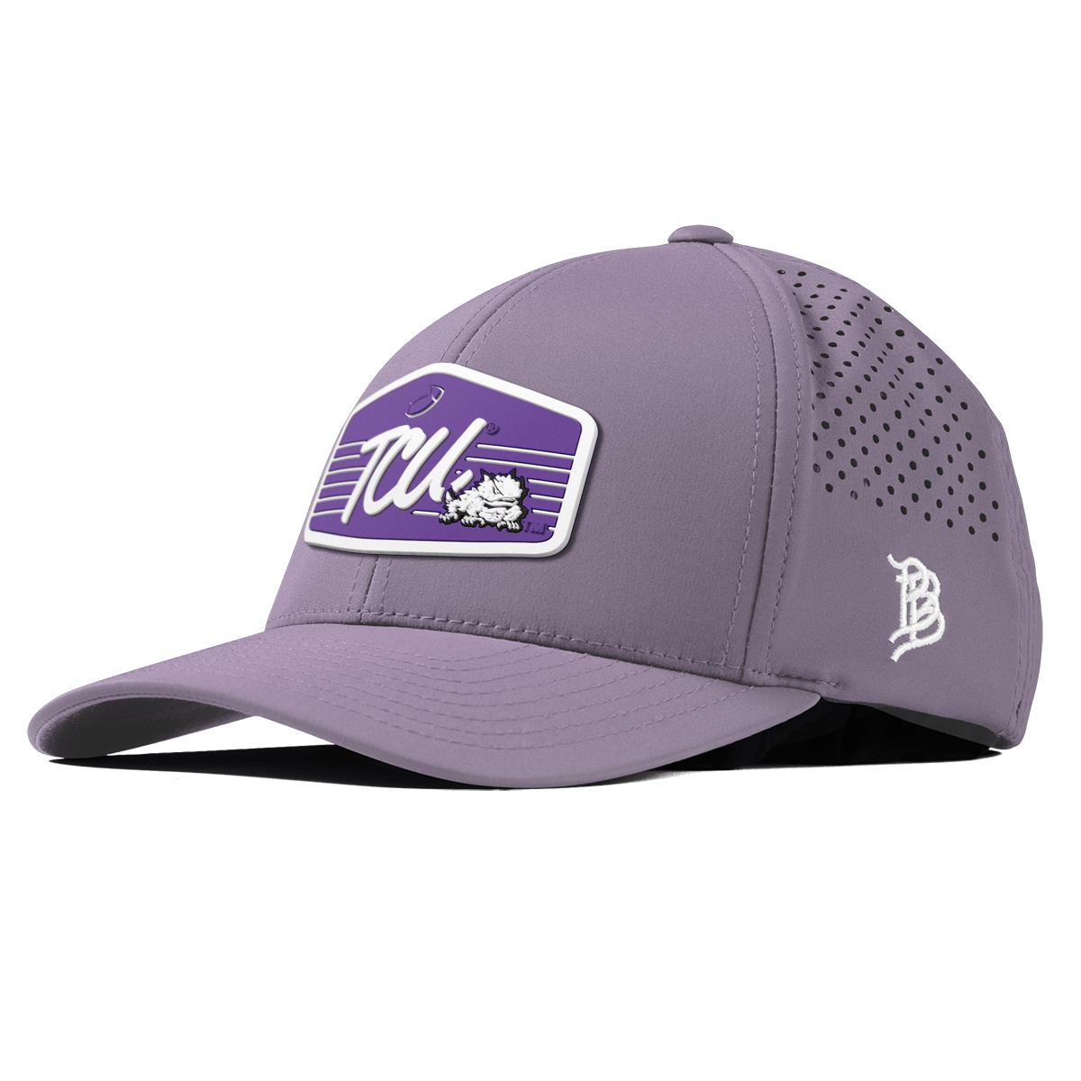 Texas Christian University "Horned Frogs Football" Curved Performance Purple