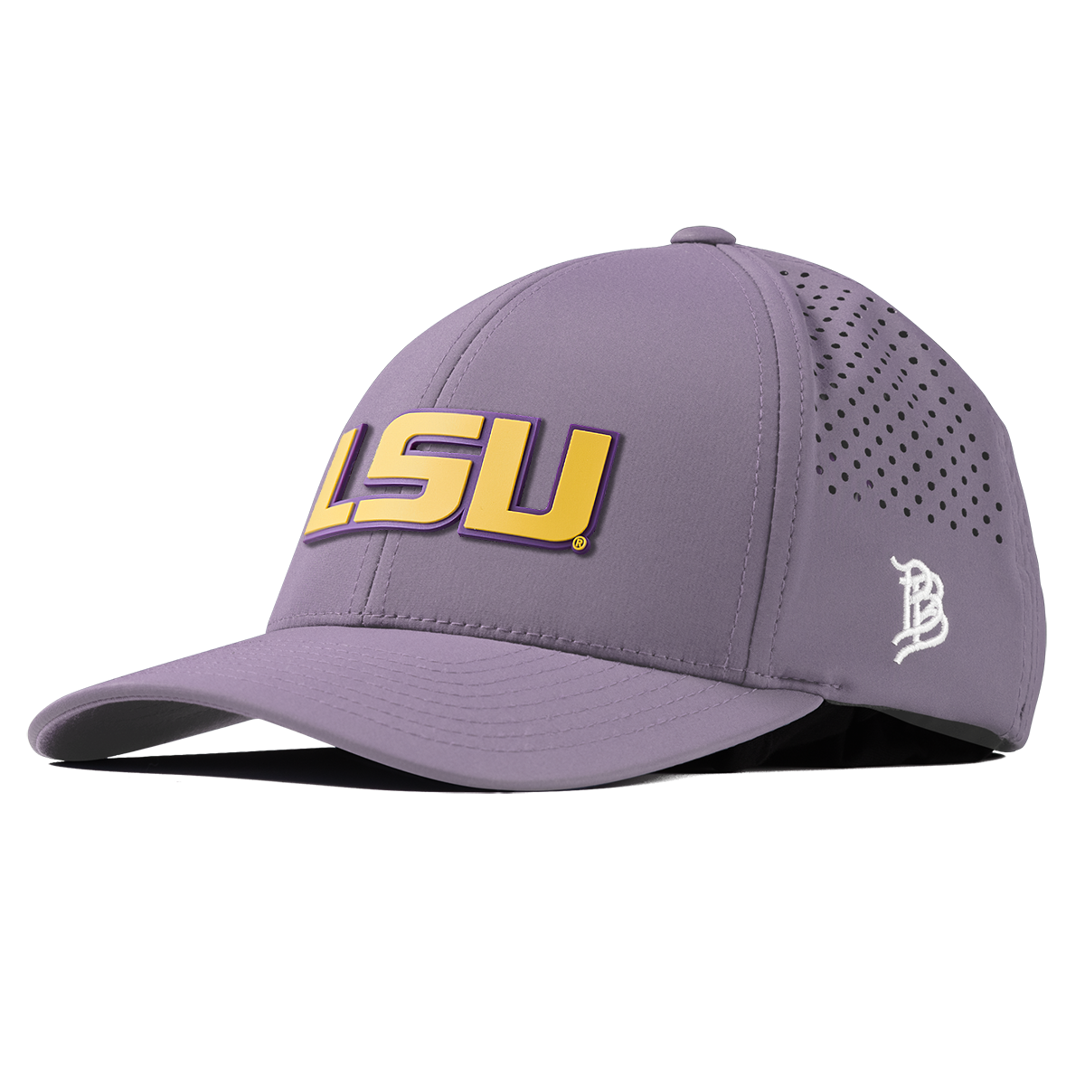 Louisiana State University "LSU Gold Block " Curved Performance Purple