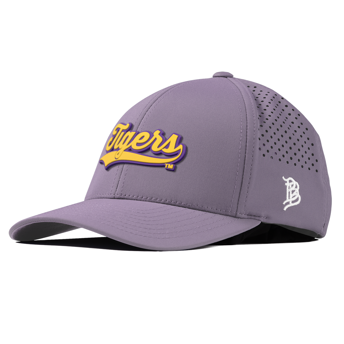 Louisiana State University "LSU Tigers Script" Curved Performance Purple