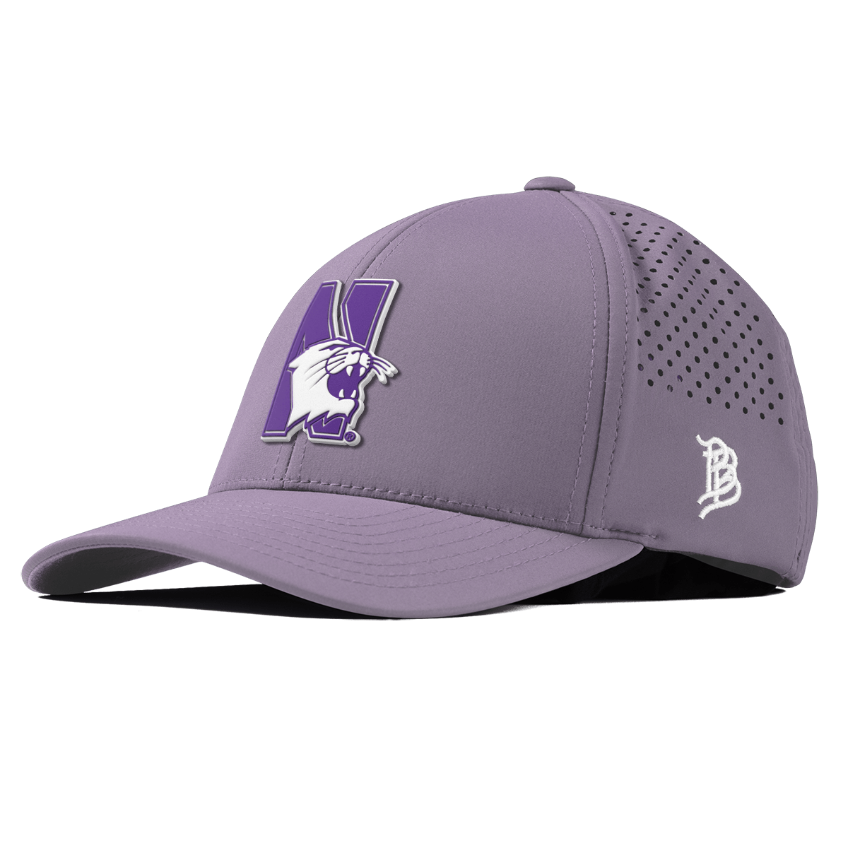 Northwestern University "Northwestern Block Logo" Curved Performance Purple