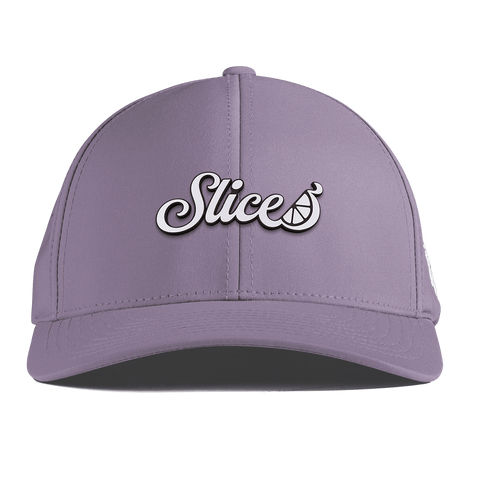 Sliced Script Curved Performance Purple
