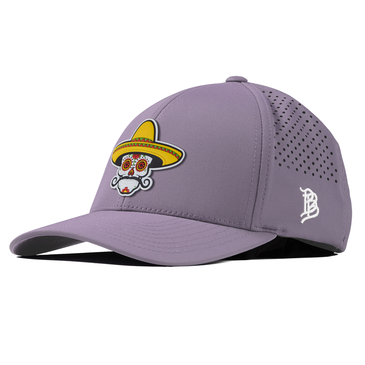 Sombrero Skull PVC Curved Performance Purple