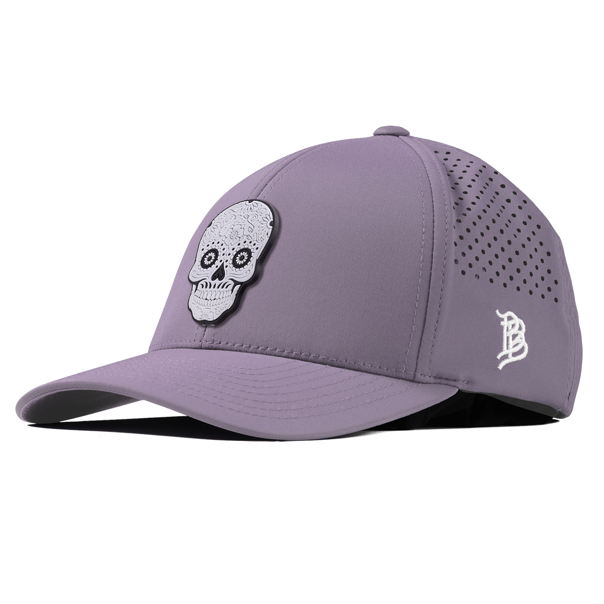 Sugar Skull PVC Curved Performance Purple