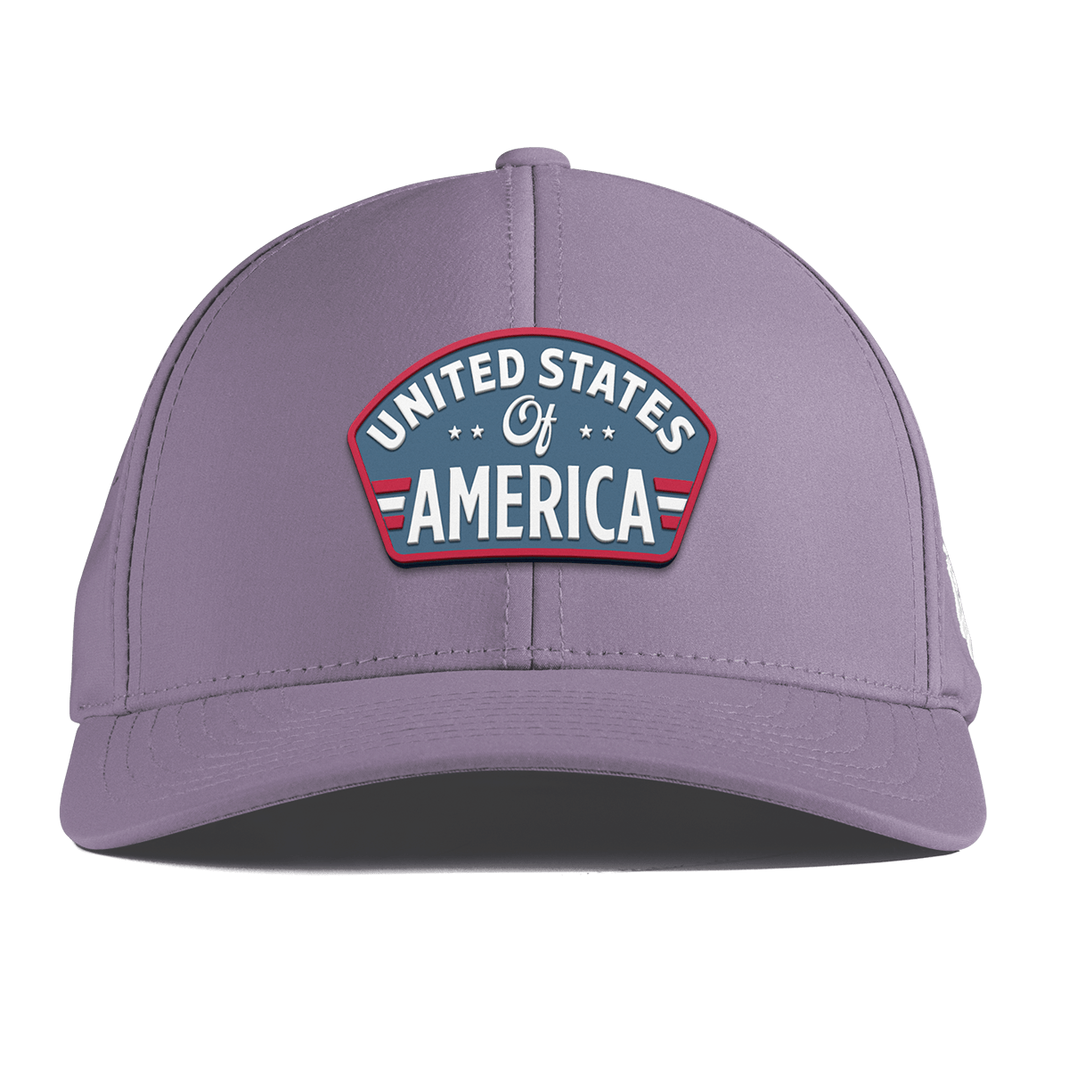 United States of America Badge Curved Performance Purple