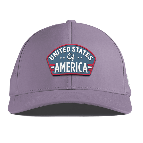 United States of America Badge Curved Performance Purple