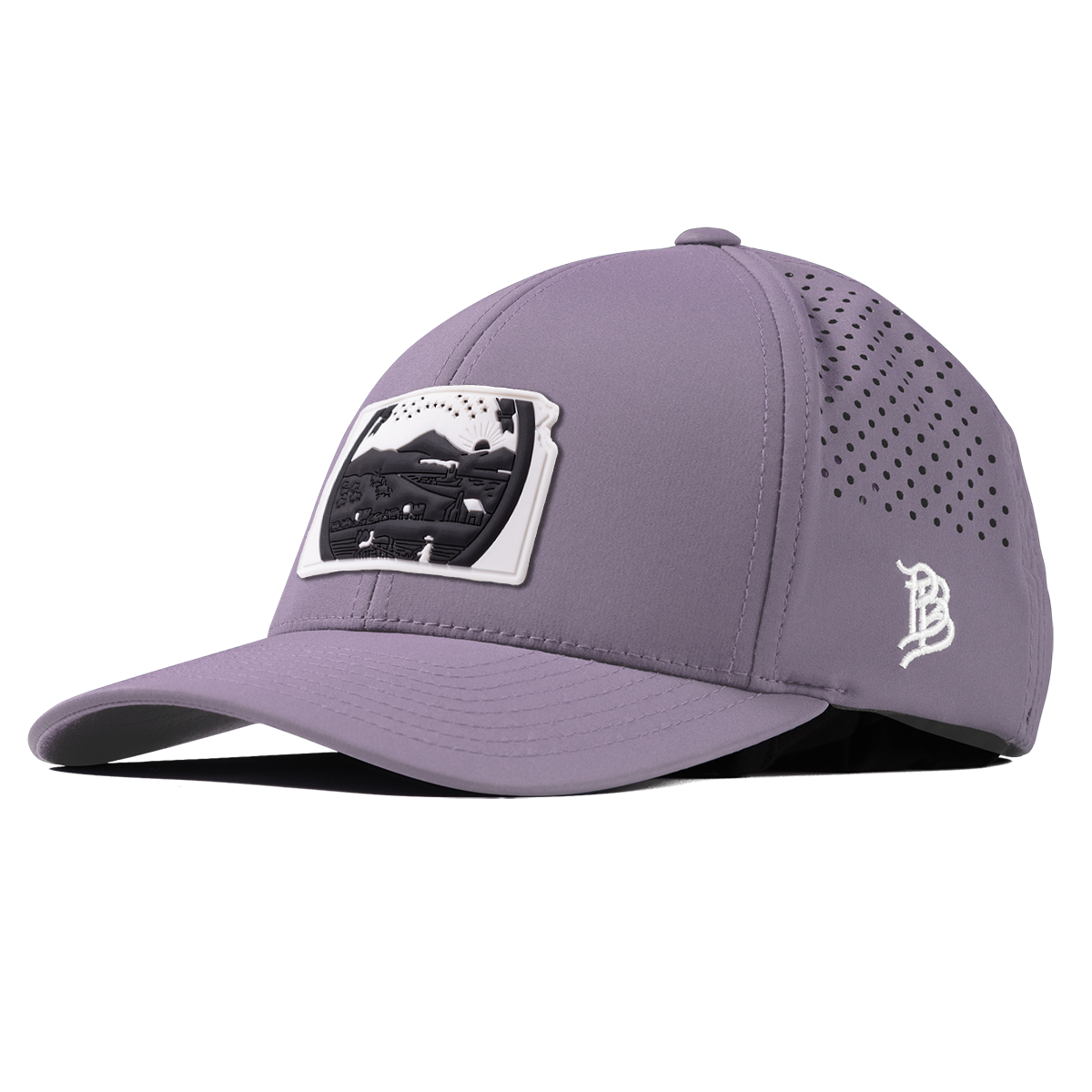 Kansas Vintage Curved Performance Purple