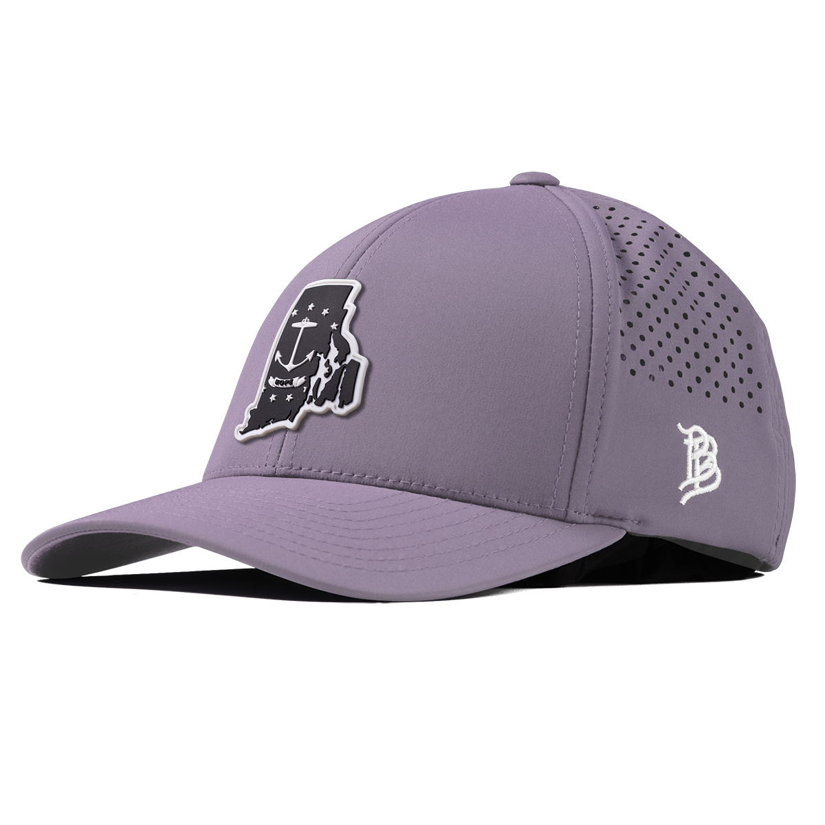 Rhode Island Vintage Curved Performance Purple