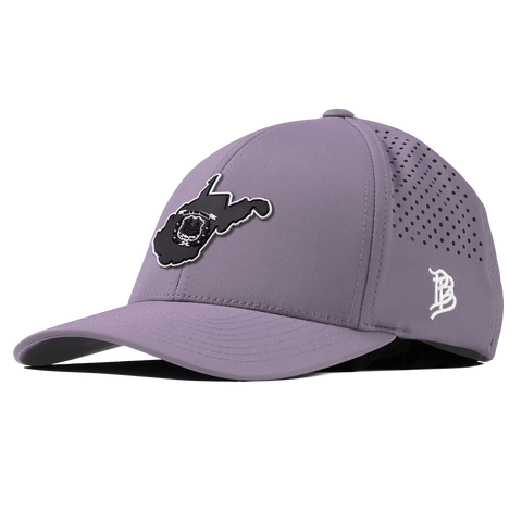 West Virginia Vintage Curved Performance Purple