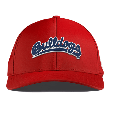 Fresno State University "Bulldogs Script Navy" Curved Performance Red