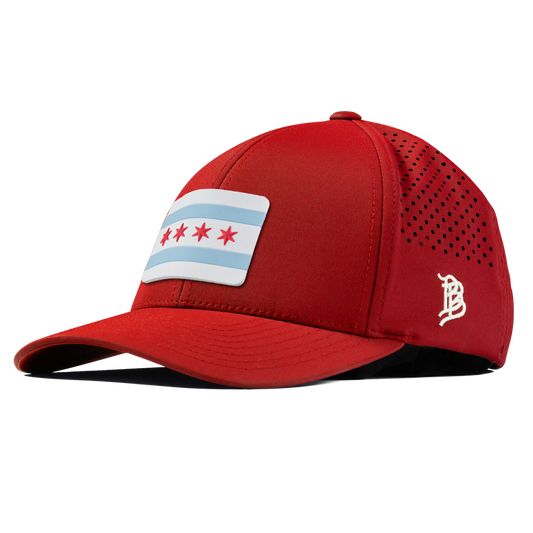 Chicago Flag Red Curved Performance Red