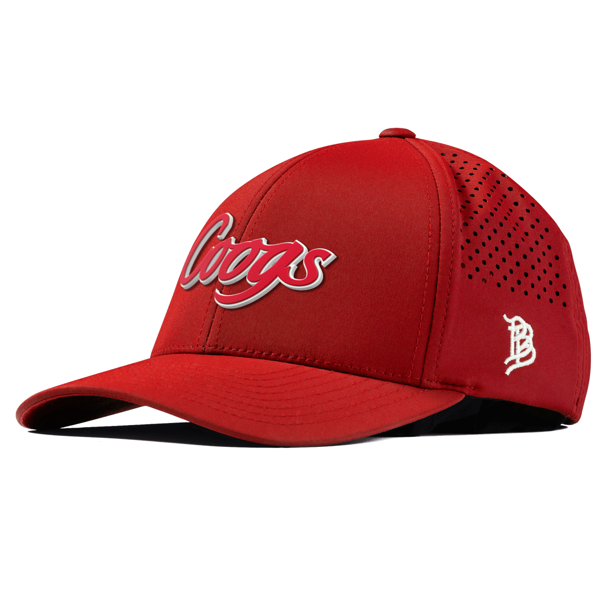University of Houston "Coogs Script" Curved Performance Red
