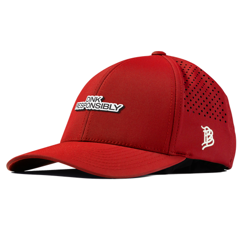 Dink Responsibly Curved Performance Red