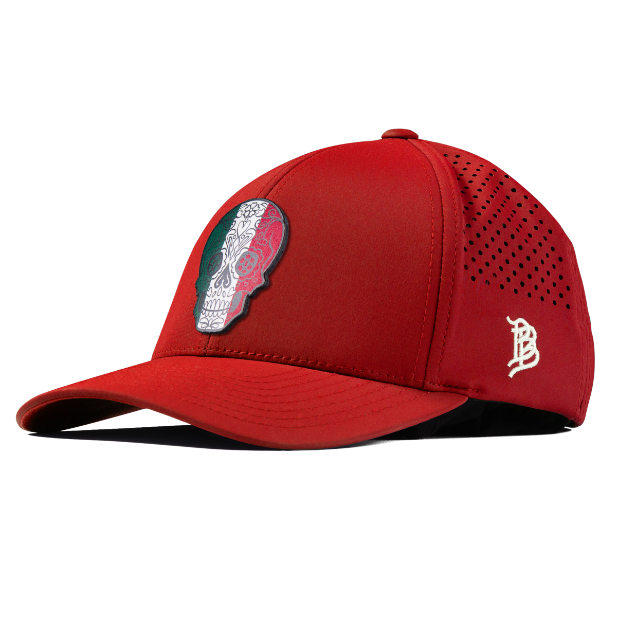 Fiesta Sugar Skull Curved Performance Red