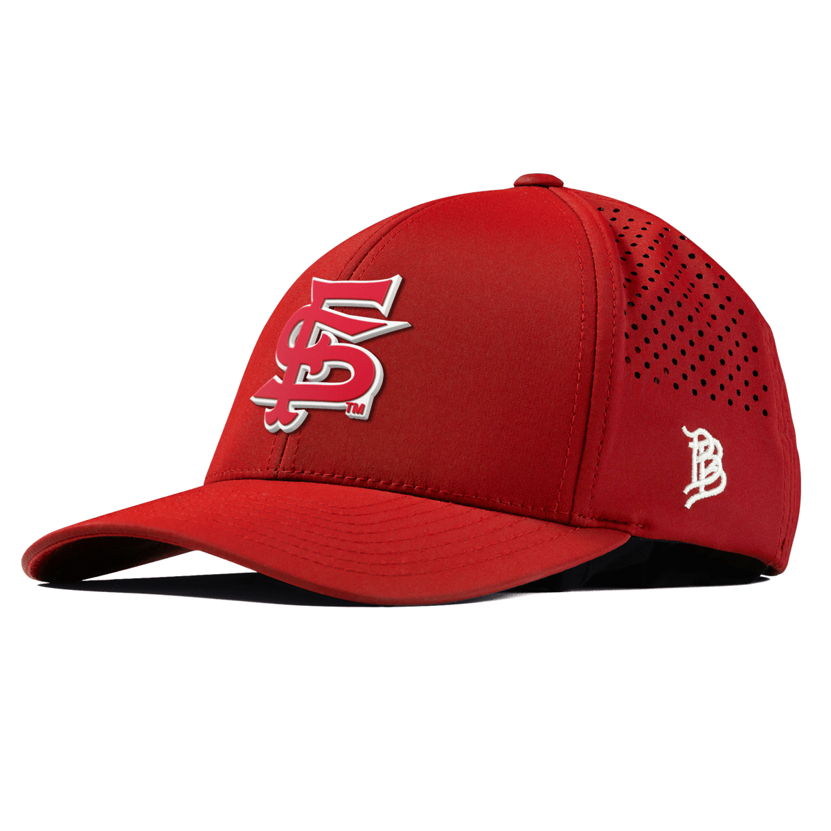 Fresno State University "Fresno State Stacked" Curved Performance Red
