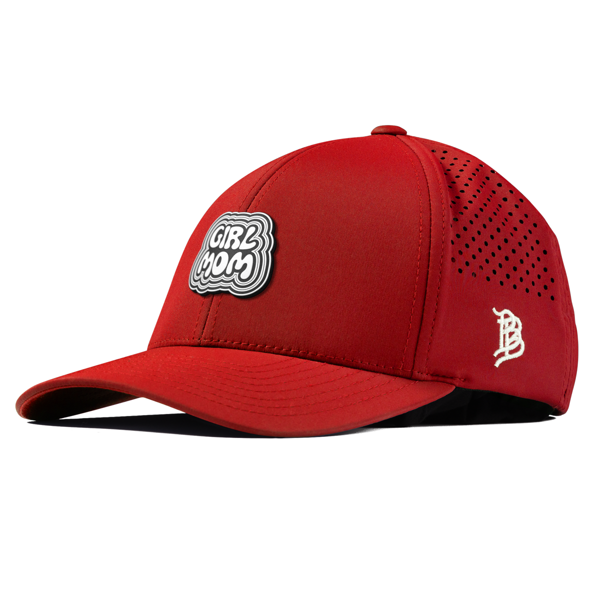 Girl Mom Curved Performance Red