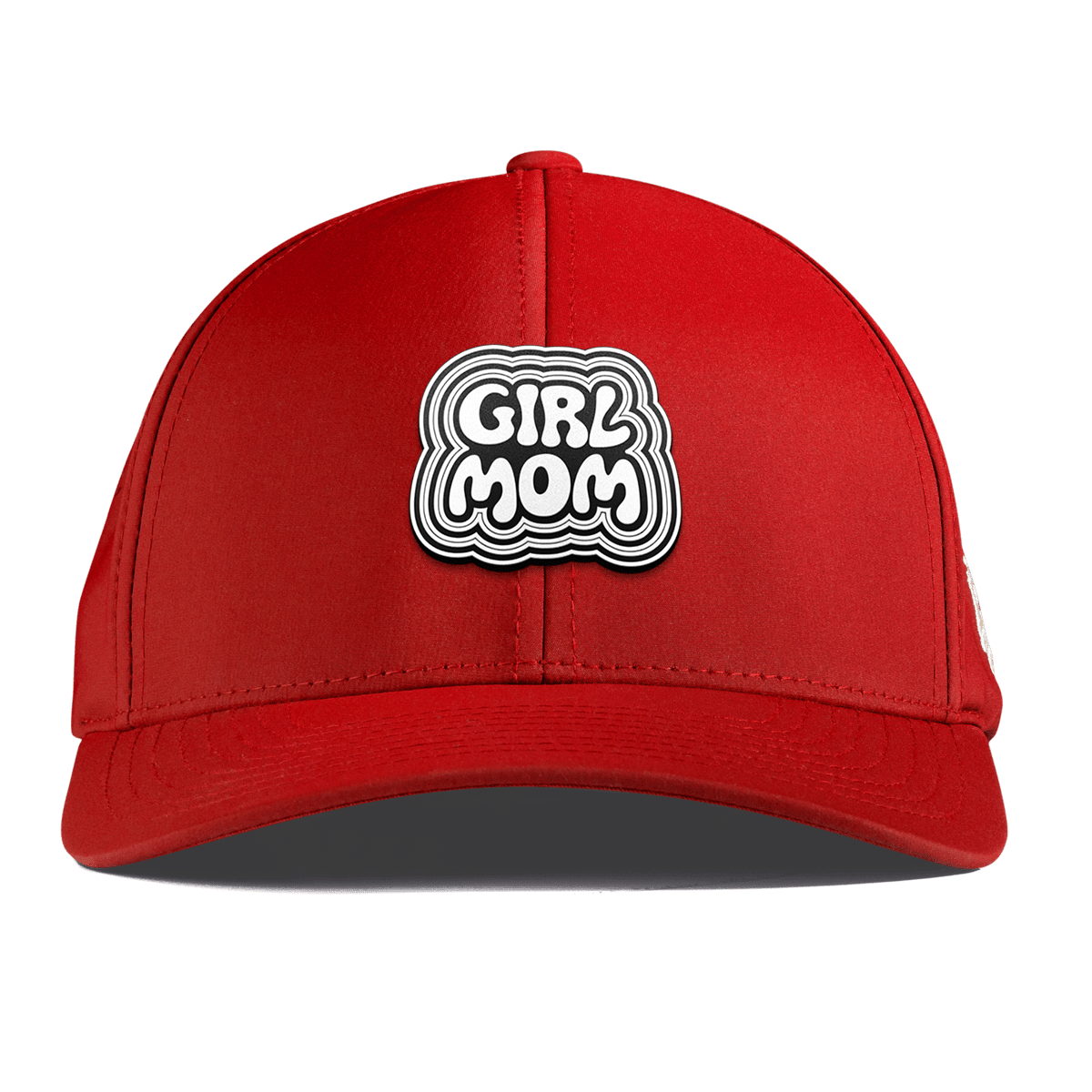 Girl Mom Curved Performance Red