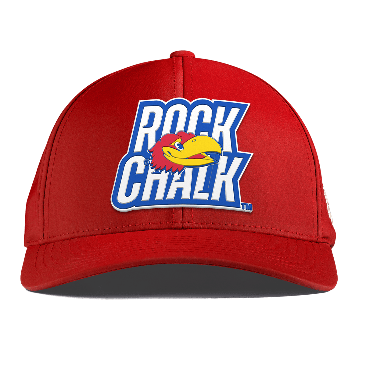 University of Kansas "Kansas Rock Chalk Block" Curved Performance Red