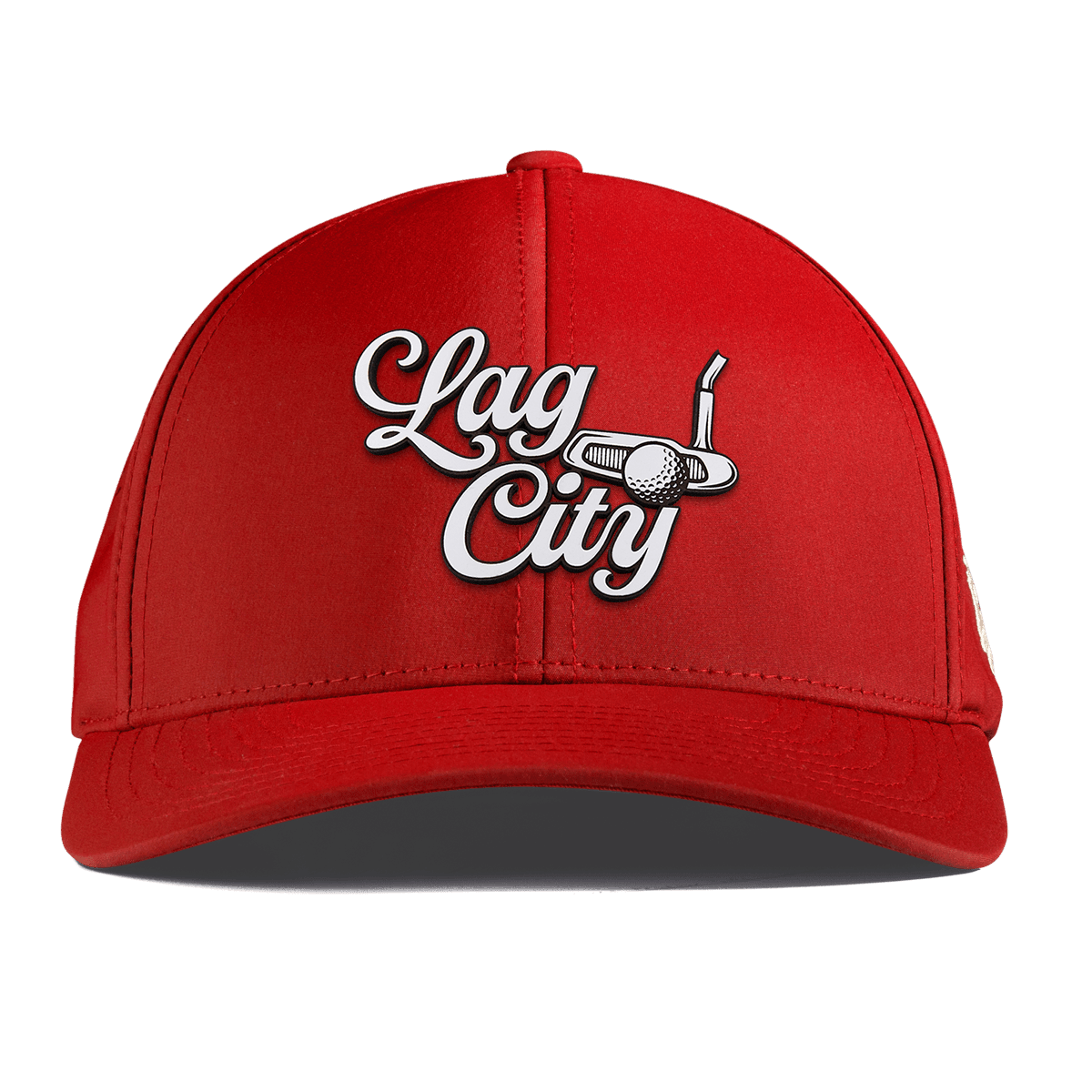 Lag City Script Curved Performance Red