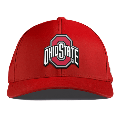 Ohio State University "Ohio State Gray Team Logo" Curved Performance Red