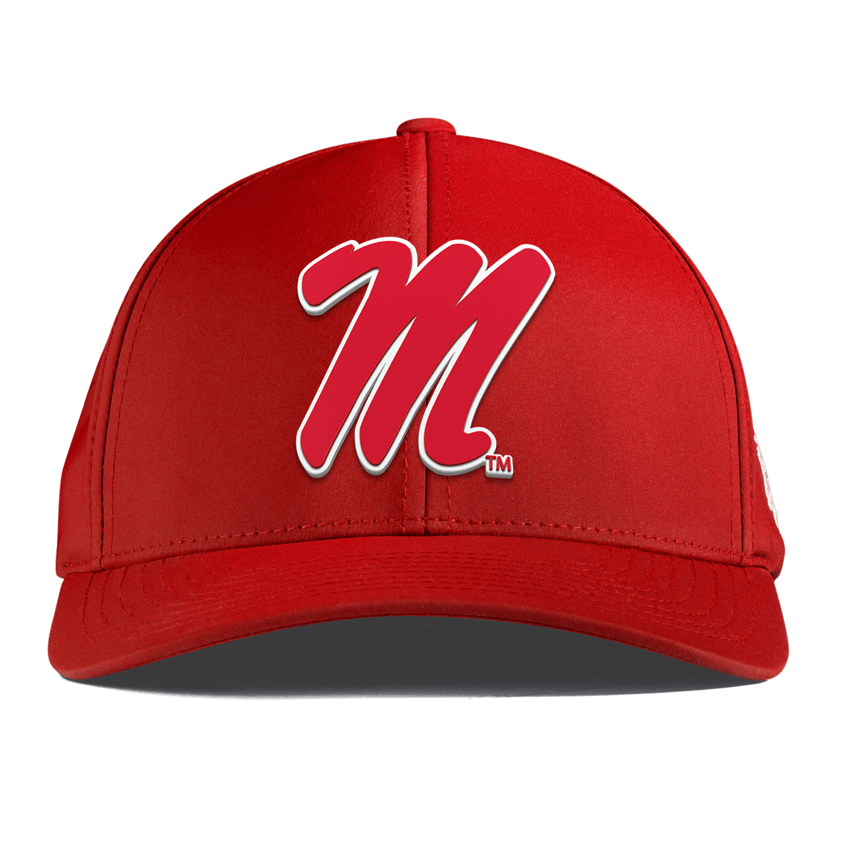 University of Mississippi "Ole Miss Block M Red" Curved Performance Red