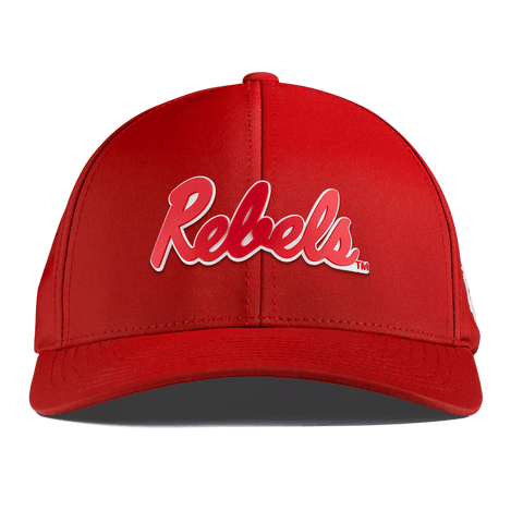 University of Mississippi "Ole Miss Crimson Rebels" Curved Performance Red
