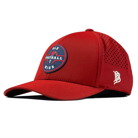 University of Mississippi "Ole Miss Football Legacy" Curved Performance Red