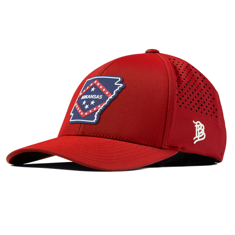 Arkansas Patriot Series Curved Performance Red