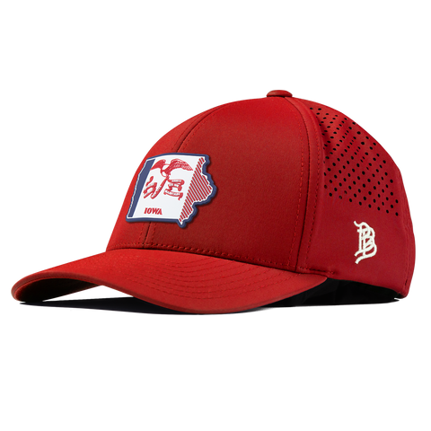Iowa Patriot Series Curved Performance Red