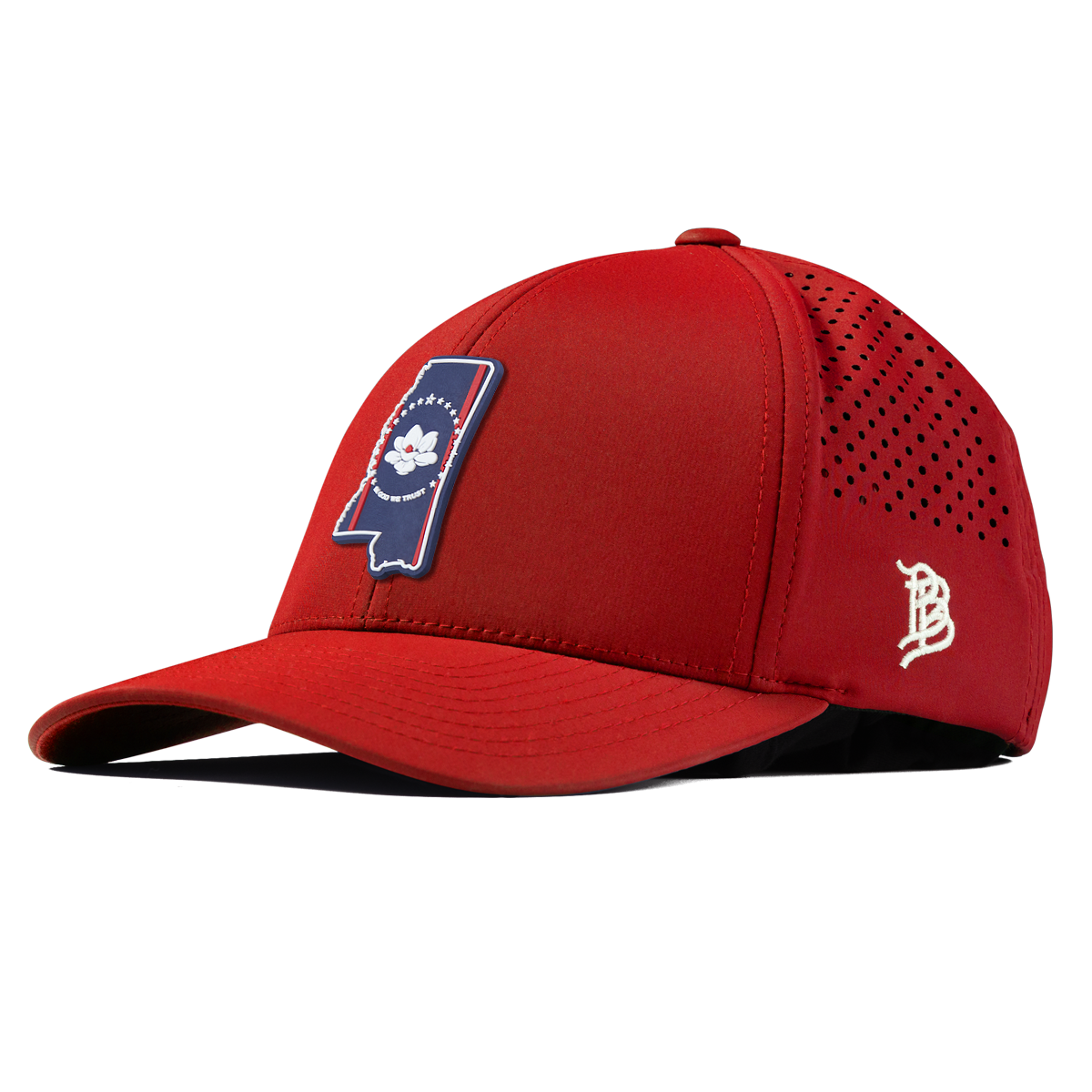Mississippi Patriot Series Curved Performance Red