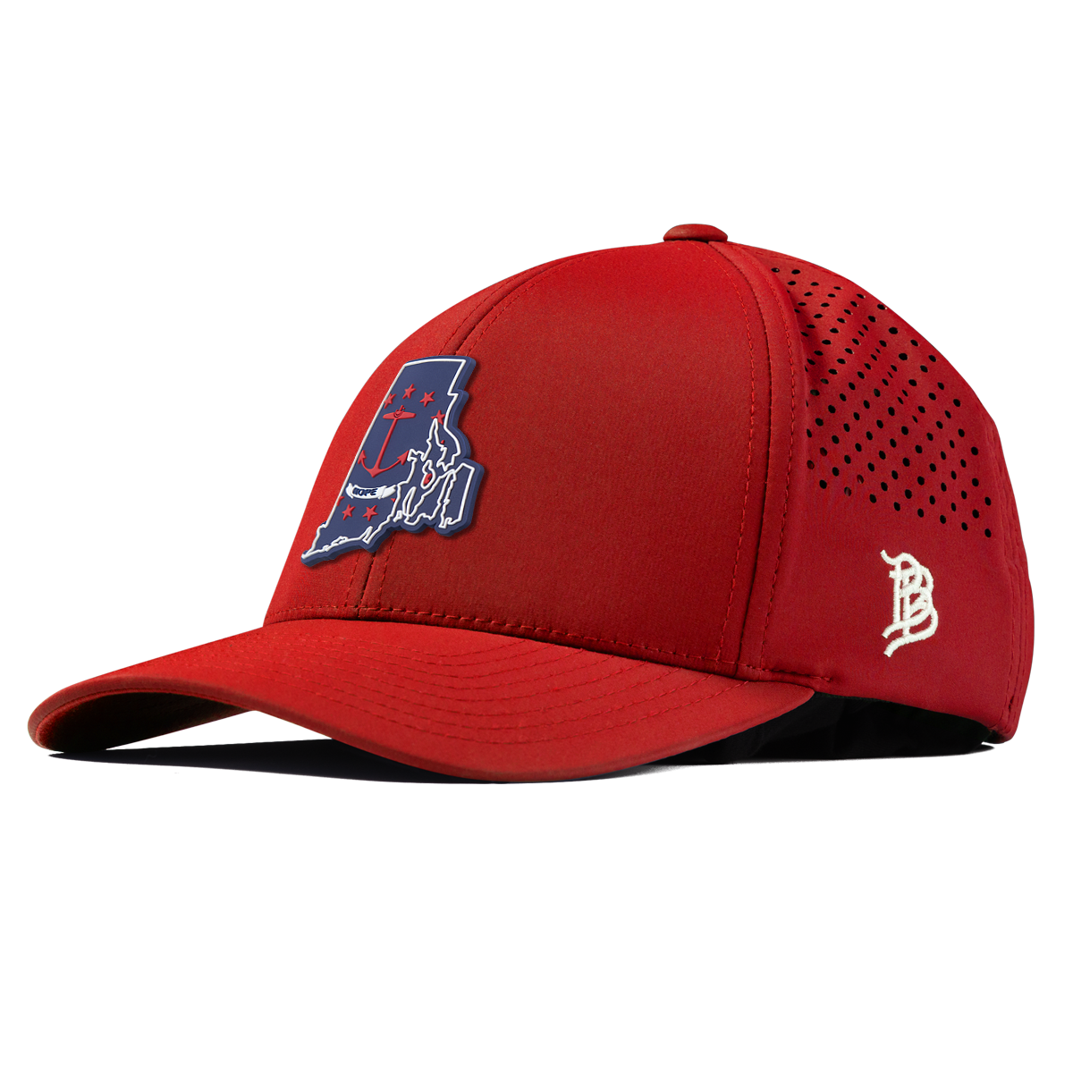 Rhode Island Patriot Series Curved Performance Red