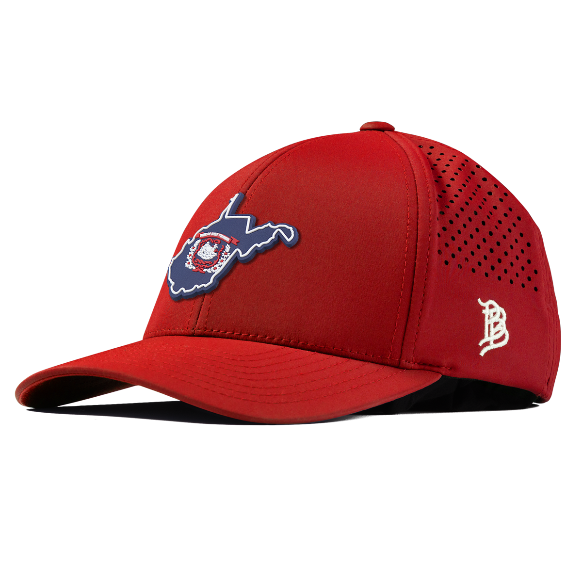 West Virginia Patriot Series Curved Performance Red