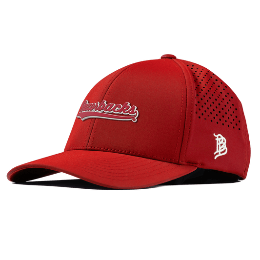 University of Arkansas "Razorback Script" Curved Performance Red