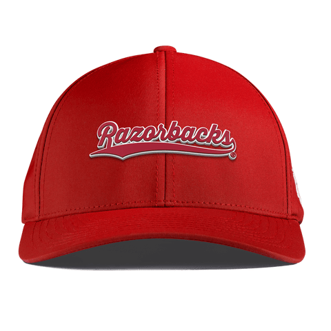 University of Arkansas "Razorback Script" Curved Performance Red