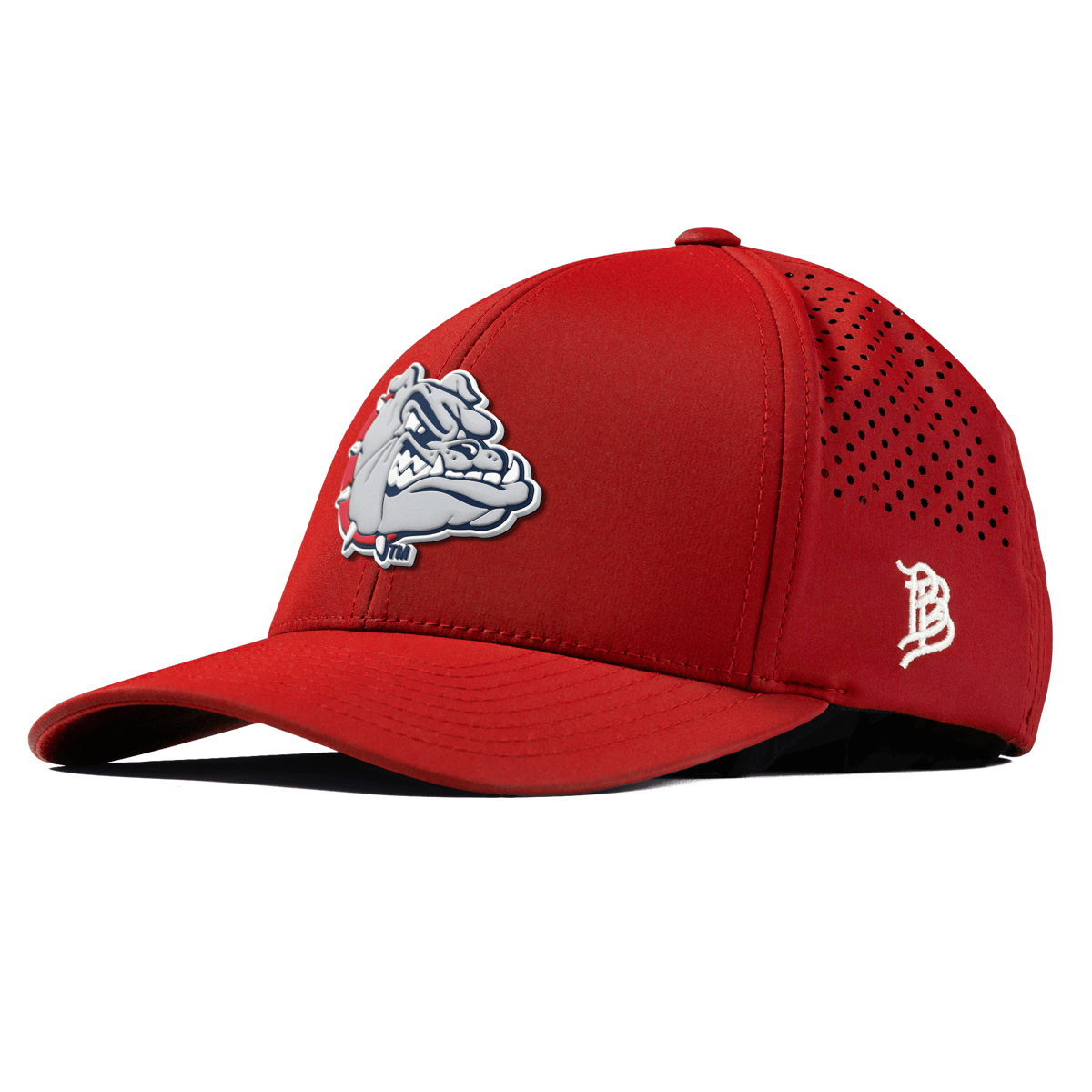 Gonzaga University "Spike The Bulldog" Curved Performance Red