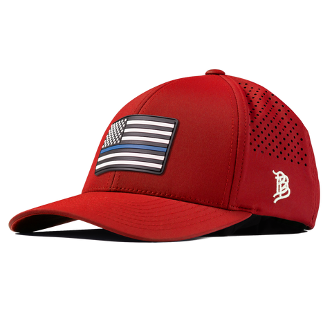 Thin Blue Line PVC Curved Performance Red