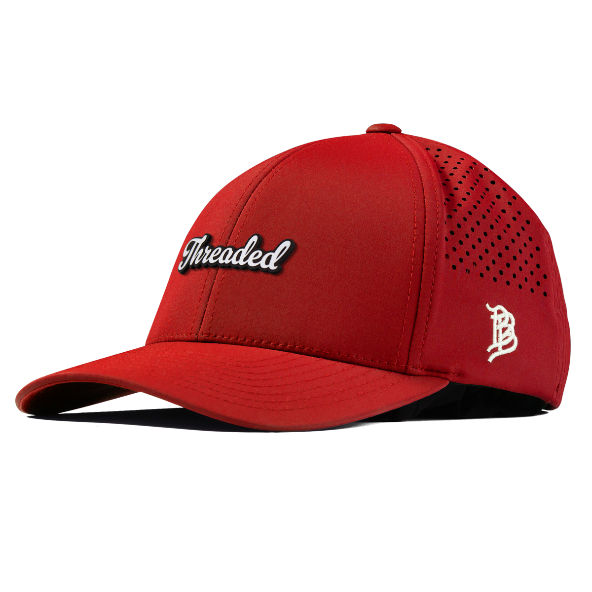 Threaded Script Curved Performance Red