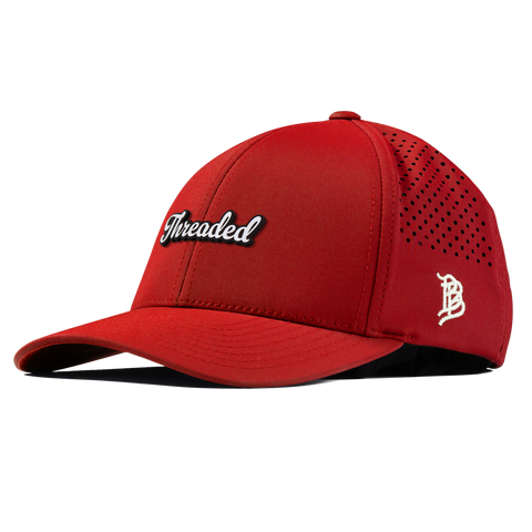 Threaded Script Curved Performance Red