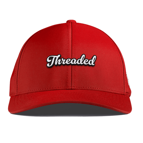Threaded Script Curved Performance Red