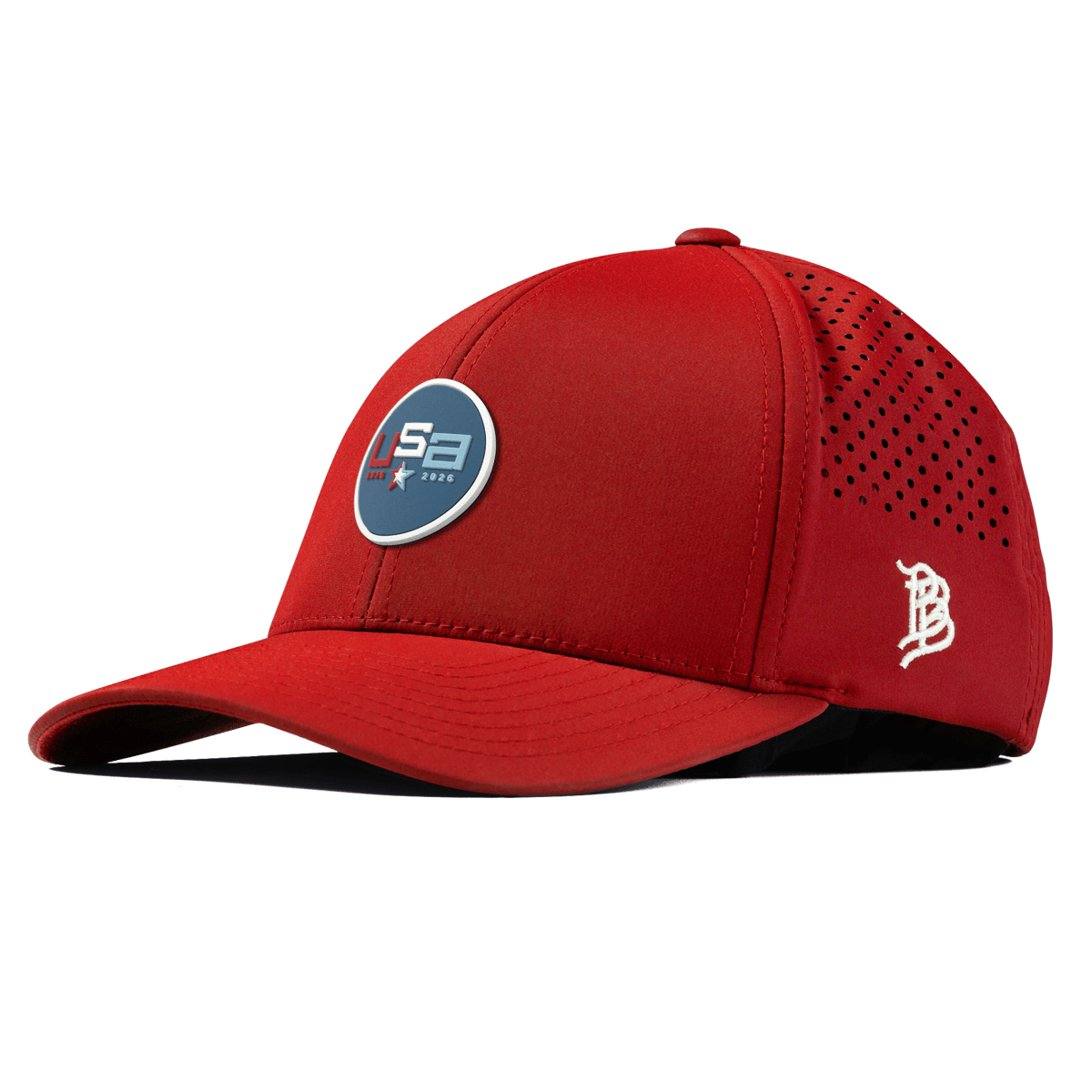 USA 250 Curved Performance Red