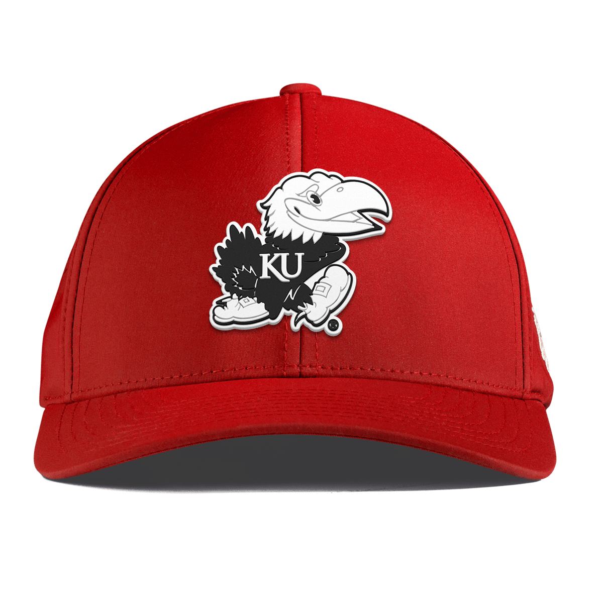 University of Kansas "Vintage Jayhawk" Curved Performance Red