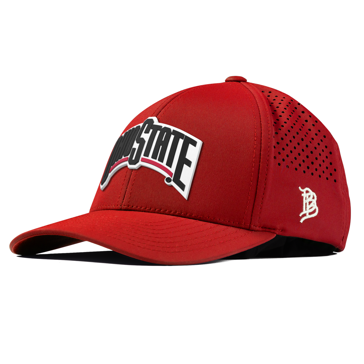 Ohio State University "Vintage Ohio State Block" Curved Performance Red