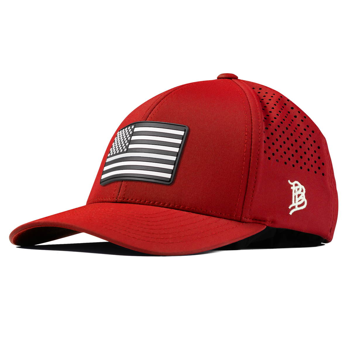 Vintage Old Glory Curved Performance Red